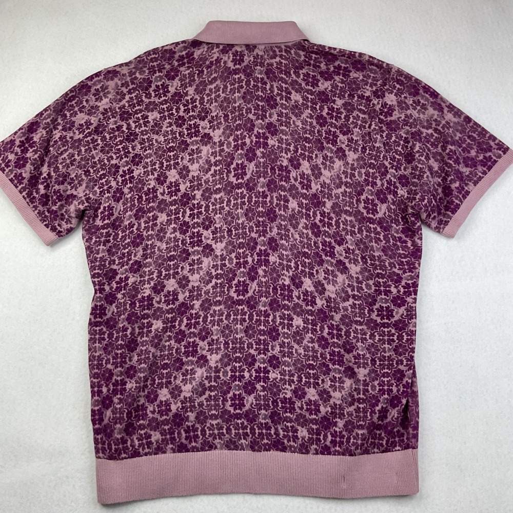 Robert Graham Vesey Knit Polo Sweater Shirt Classic Fit Short Sleeve Men's M NWT - Picture 2 of 6